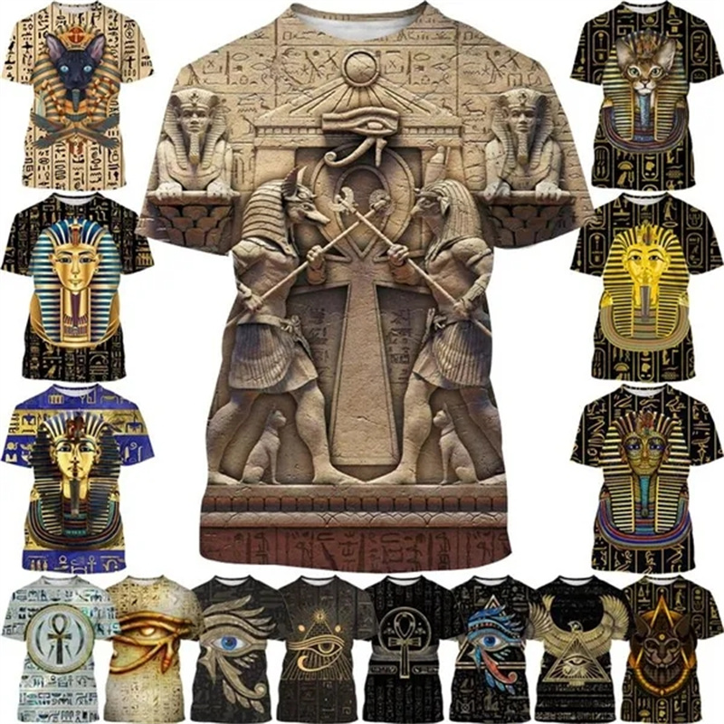 3D Printing Industrial - Summer New Pharaoh 3D Print T-Shirt
