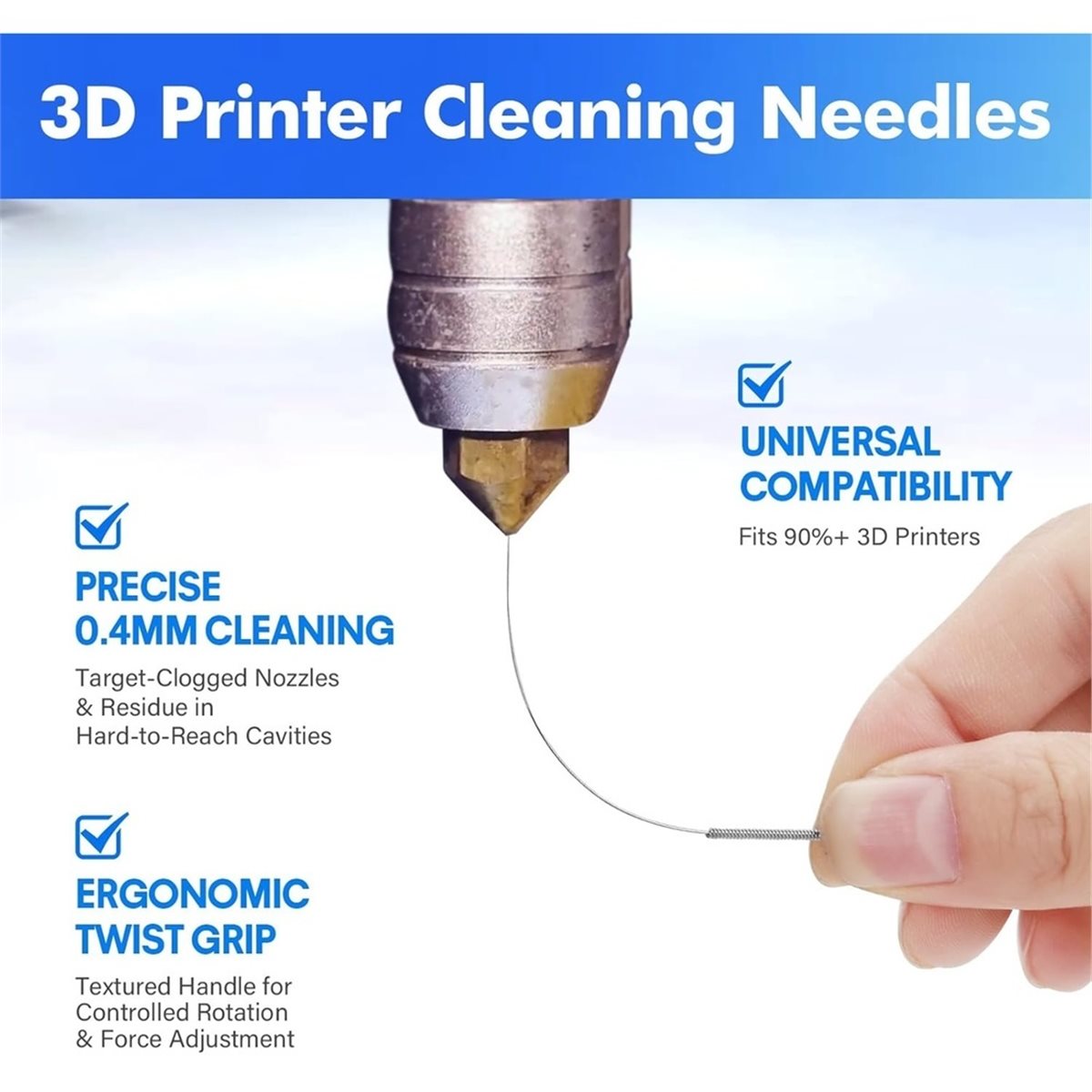 1set 3D Printer Nozzle Cleanin - Nozzle Cleaning Kit review and price