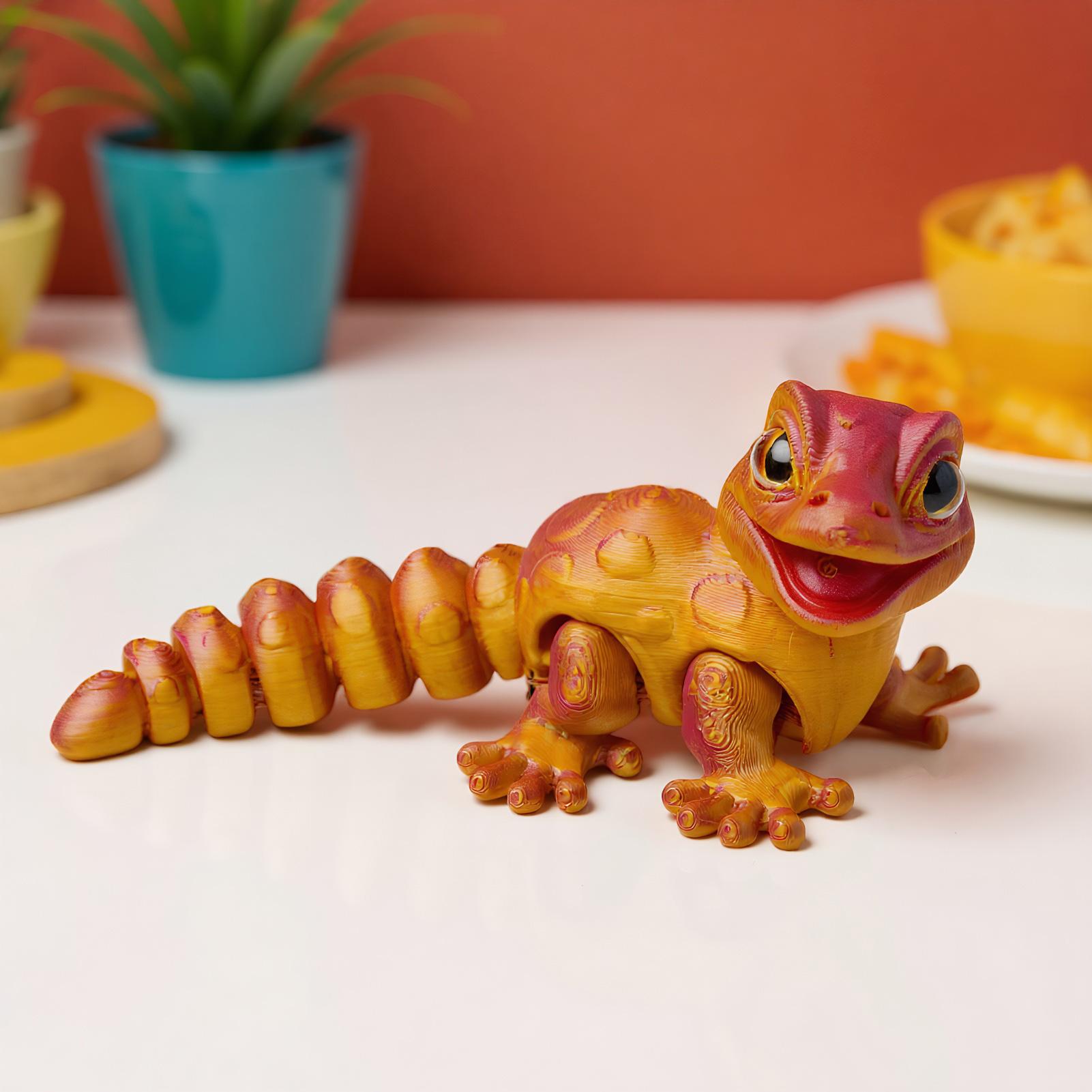 3D Printed Gecko Figurine Liza - 3D Printing Table review and price