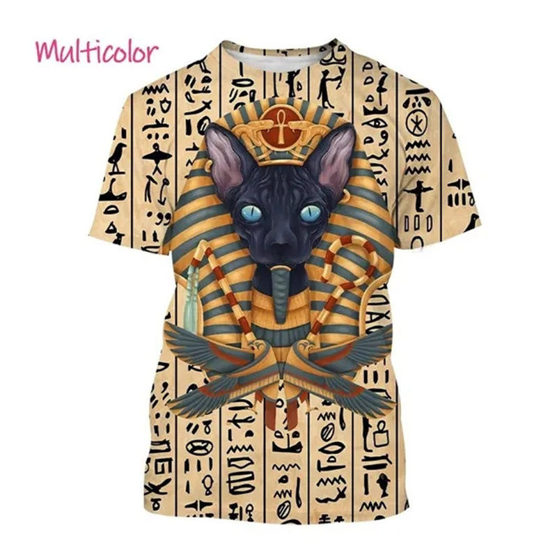 Summer New Pharaoh 3D Print T- - 3D Printing Industrial review and price