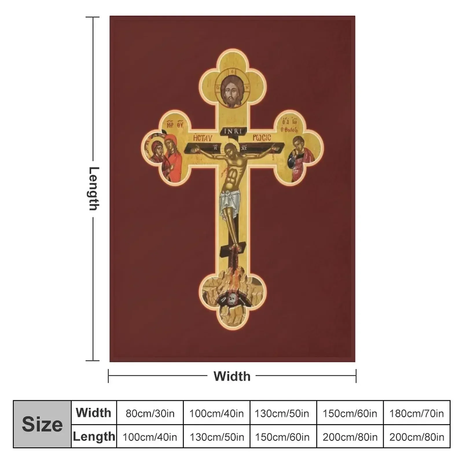 Orthodox Cross Icon Throw Blan - 3D Printing Icon review and price