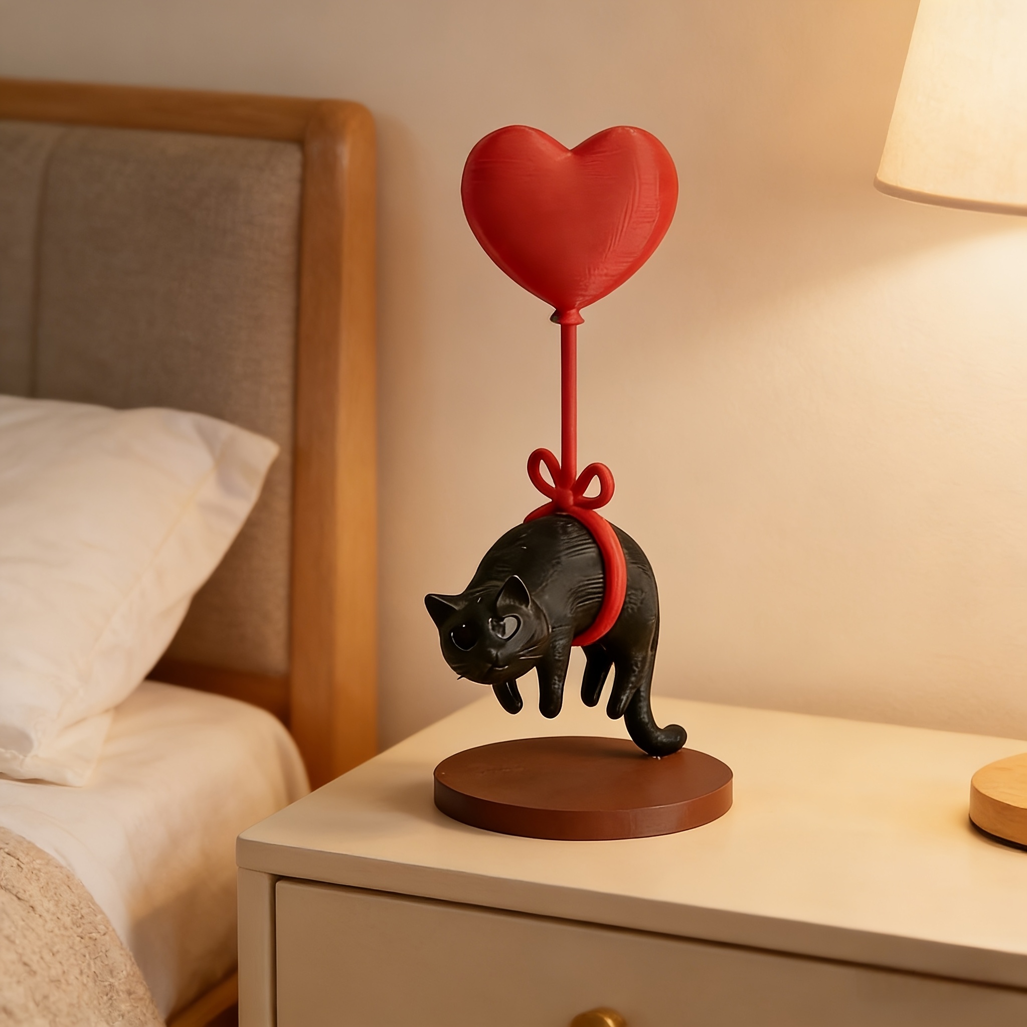 Floating Cat w/ Heart Balloon  - 3D Printing Table review and price