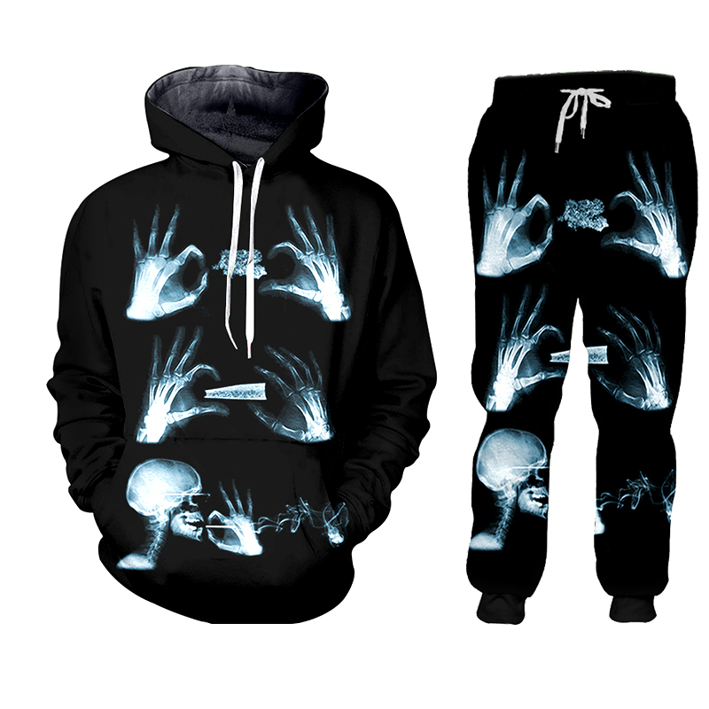 Hoodie pant Hip Hop Women/men  - 3D Printing X Ray review and price