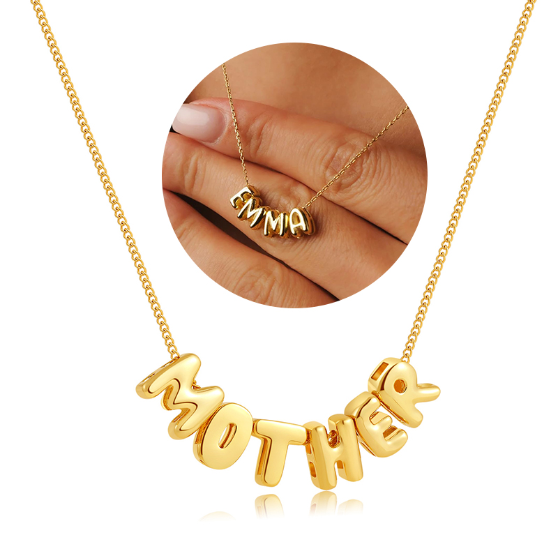 Bubble Letter Necklaces Custom - 3D Printing Jewellery review and price