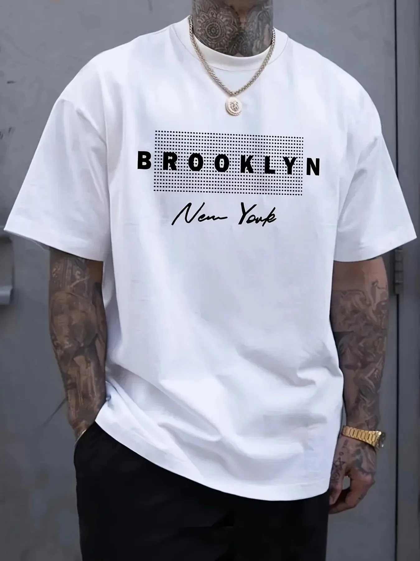 Men's New York Letter Printed  - 3D Printing York review and price