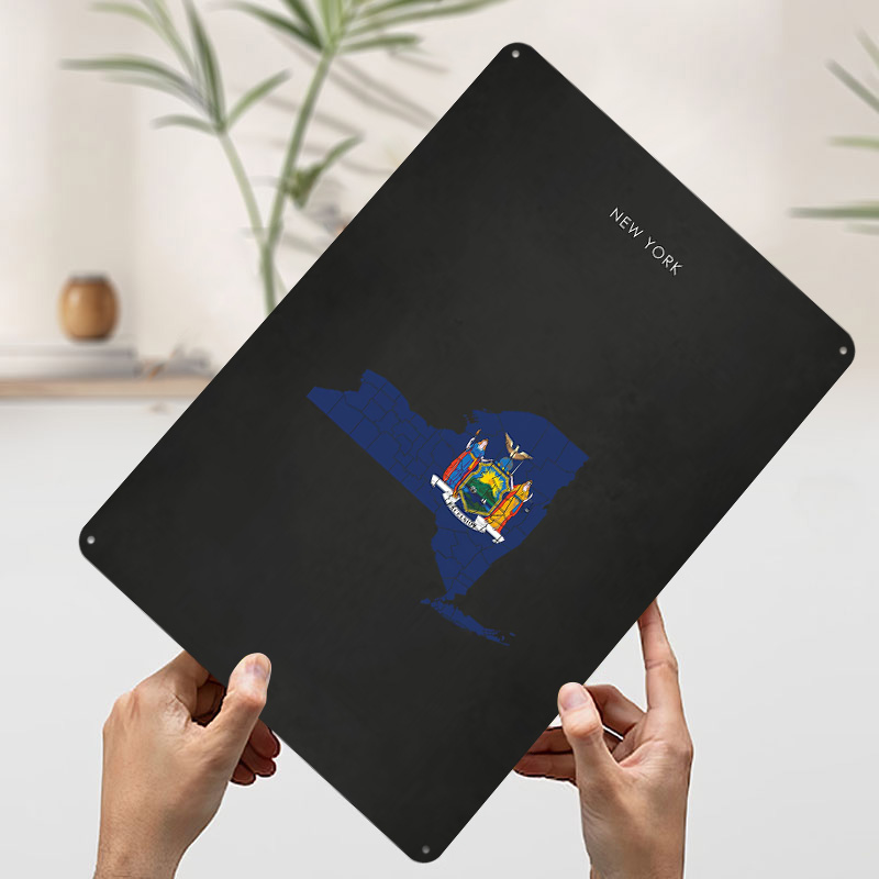 New York State Flag Map Poster - 3D Printing York review and price