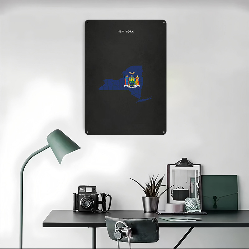New York State Flag Map Poster - 3D Printing York review and price