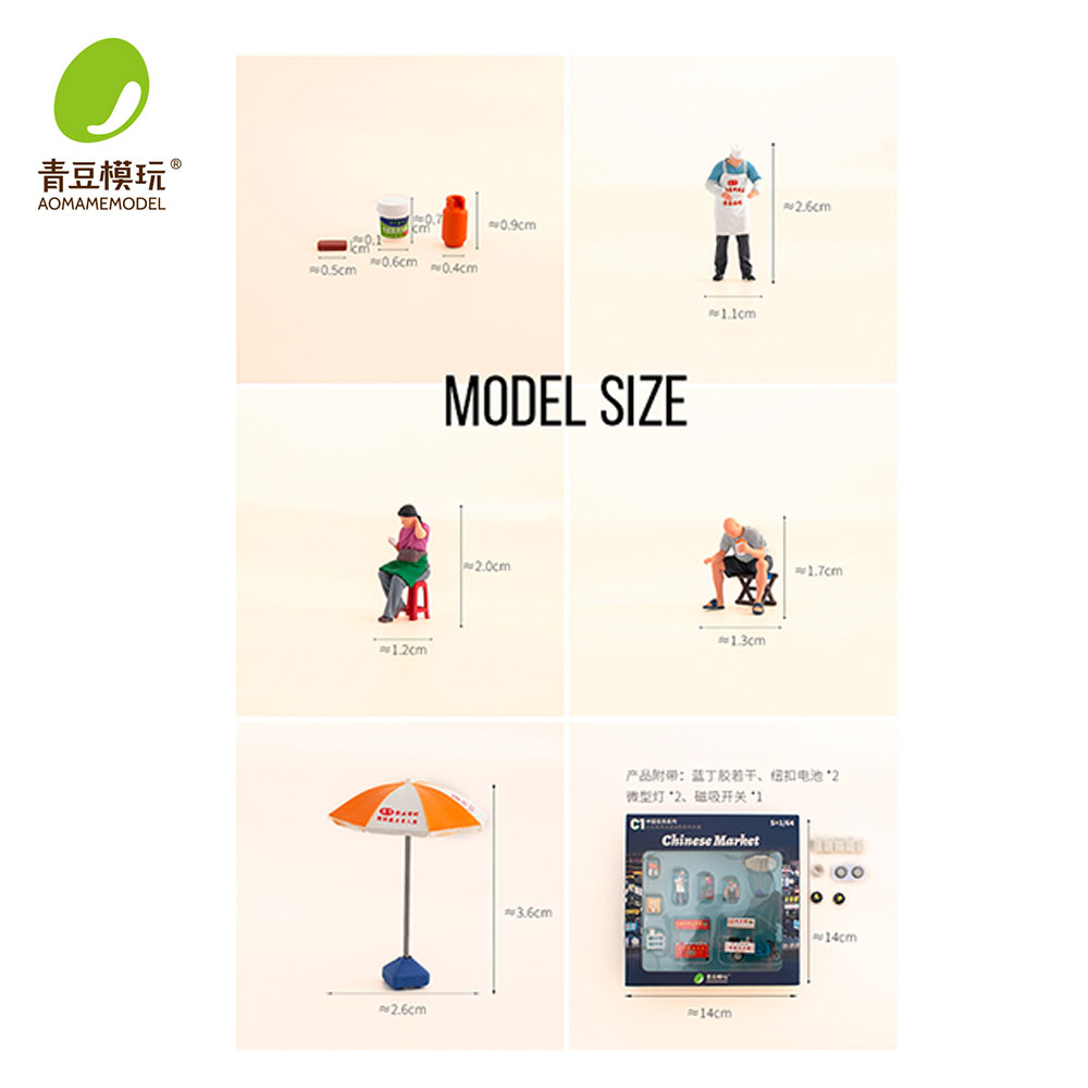 1/64 Night market s Model Kit- - 3D Printing Figure review and price