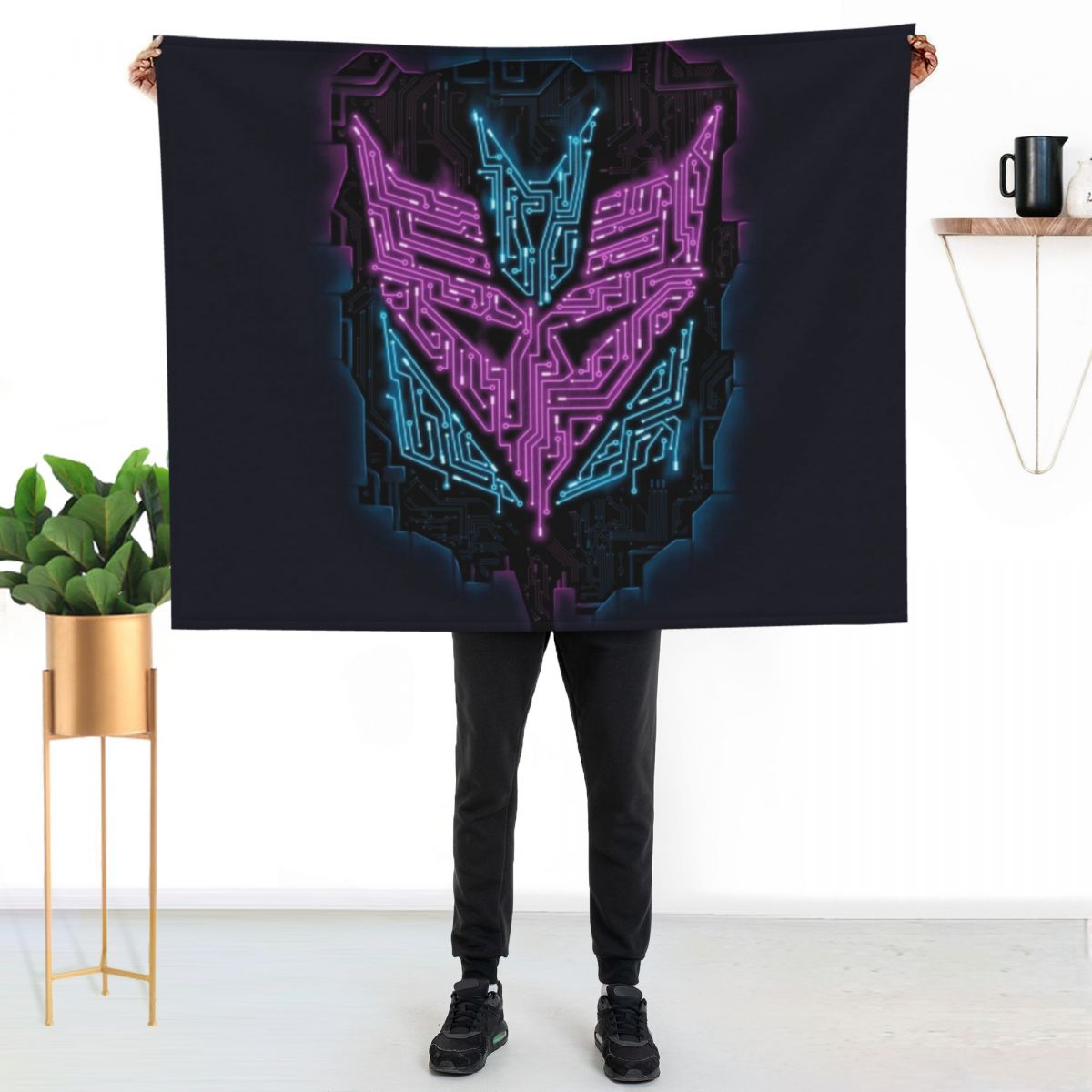 Decept-Iconic II Throw Blanket - 3D Printing Icon review and price