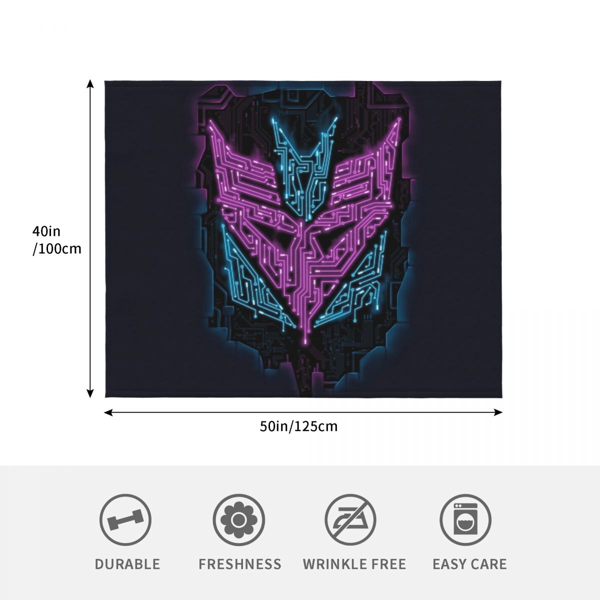 Decept-Iconic II Throw Blanket - 3D Printing Icon review and price