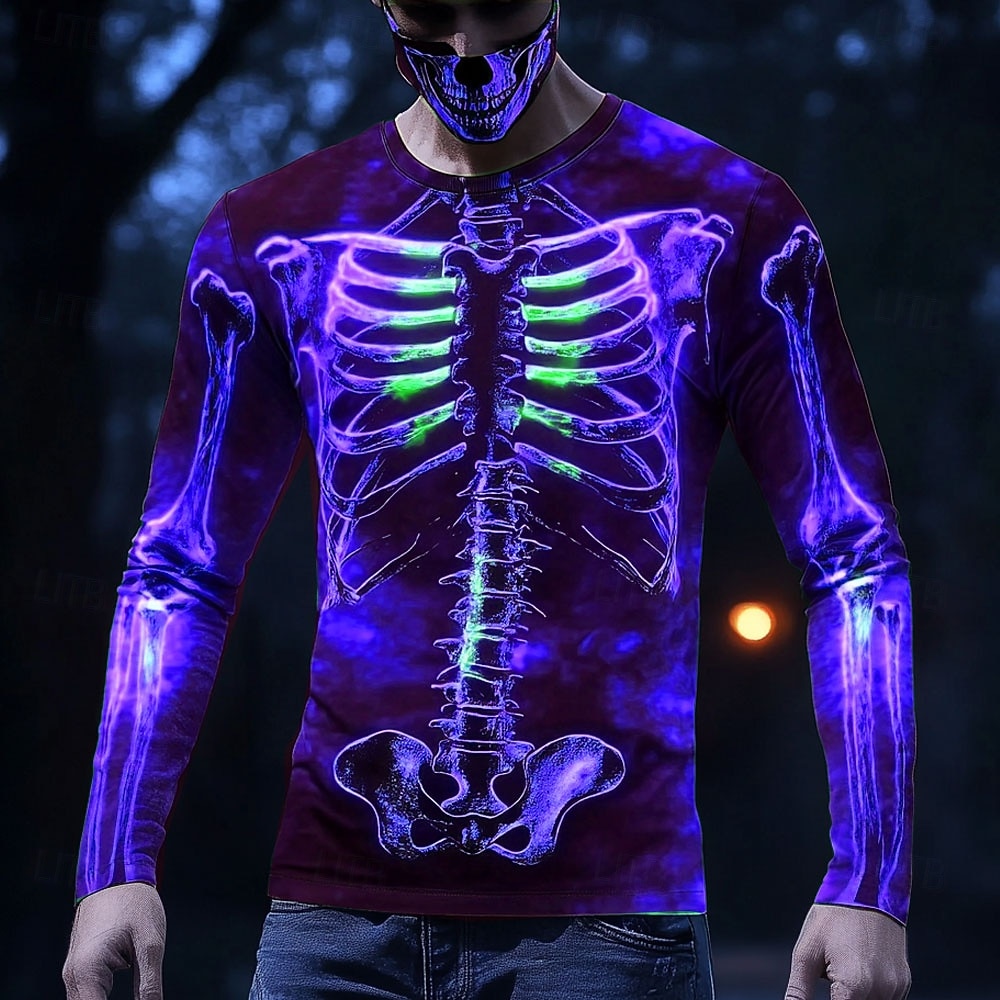 Men Glowing X-Ray Skeleton 3D  - 3D Printing X Ray review and price