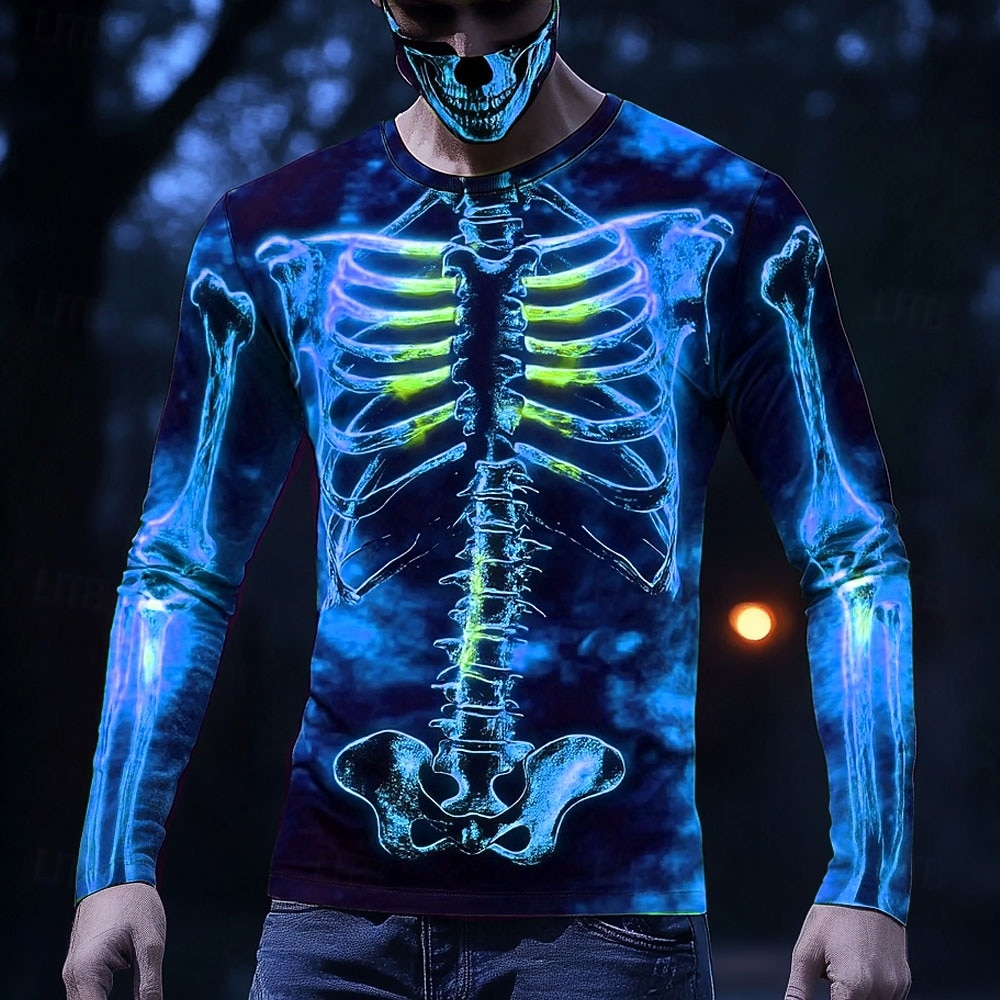 Men Glowing X-Ray Skeleton 3D  - 3D Printing X Ray review and price