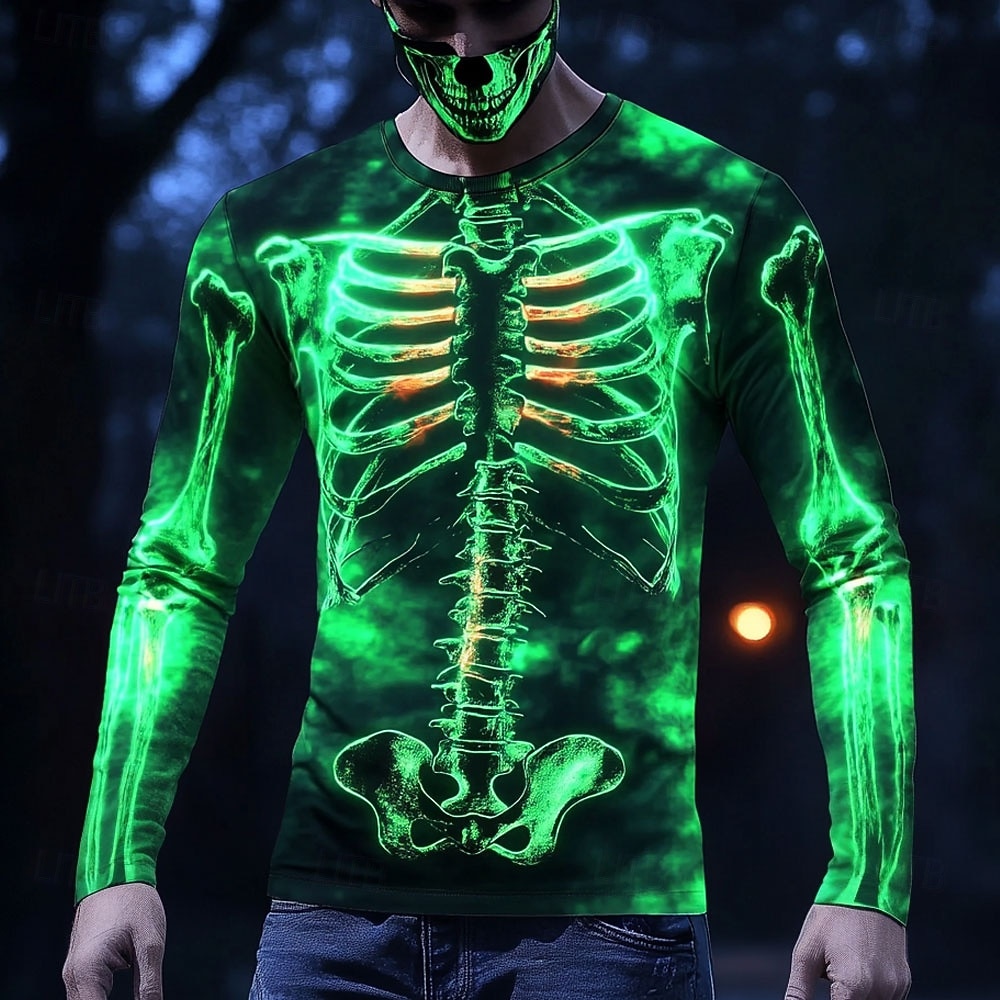 Men Glowing X-Ray Skeleton 3D  - 3D Printing X Ray review and price